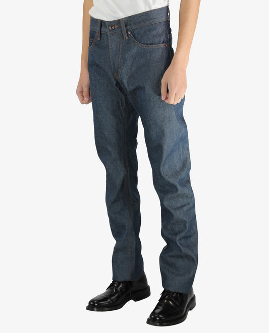 2nd (セカンドモデル) 本藍 12.5oz スリムストレートジーンズ(ループレングス) リジット(未洗い) jeans 日本製 岡山デニム Made in OKAYAMA