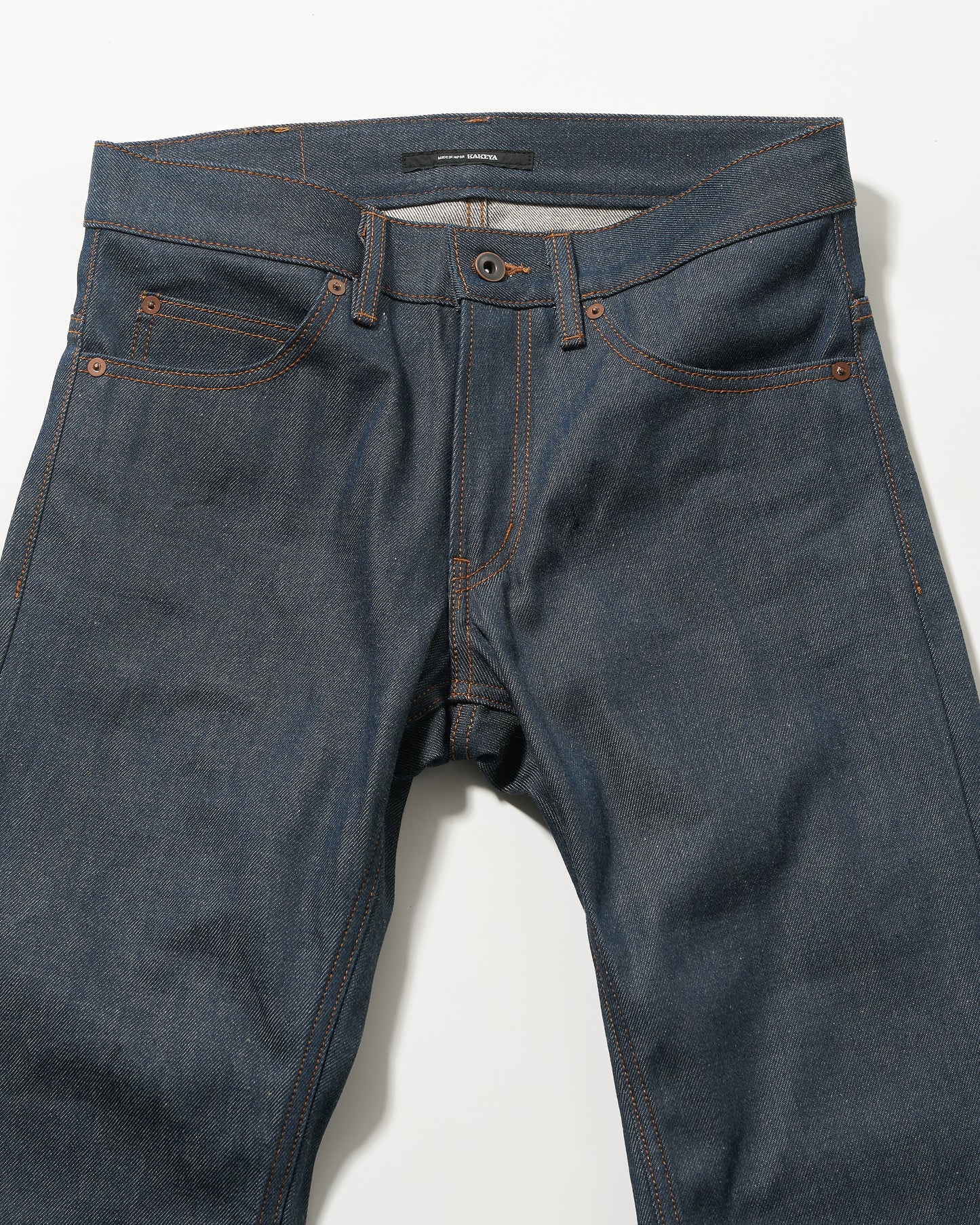 2nd (セカンドモデル) 本藍 12.5oz スリムストレートジーンズ（ループレングス) リジット(未洗い) jeans 日本製 岡山デニム Made in OKAYAMA
