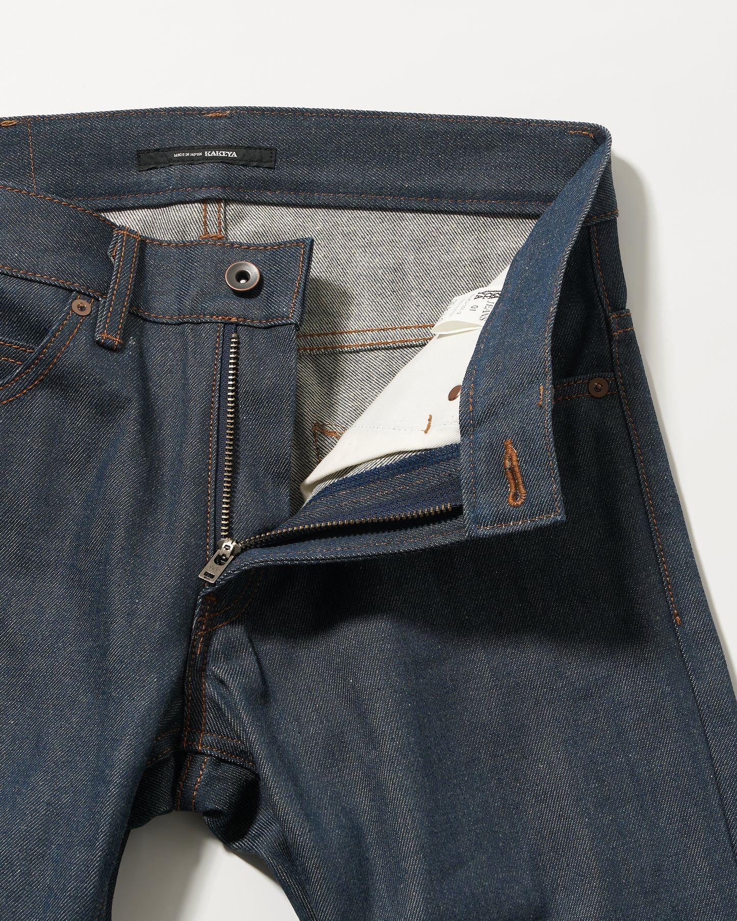 2nd (セカンドモデル) 本藍 12.5oz スリムストレートジーンズ（ループレングス) リジット(未洗い) jeans 日本製 岡山デニム Made in OKAYAMA