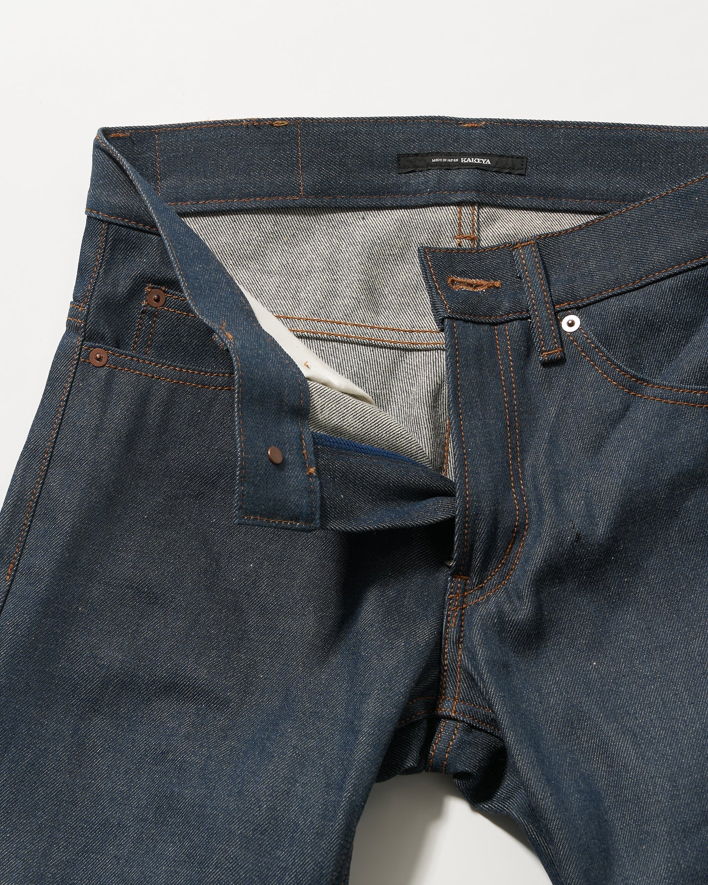 2nd (セカンドモデル) 本藍 12.5oz スリムストレートジーンズ（ループレングス) リジット(未洗い) jeans 日本製 岡山デニム Made in OKAYAMA