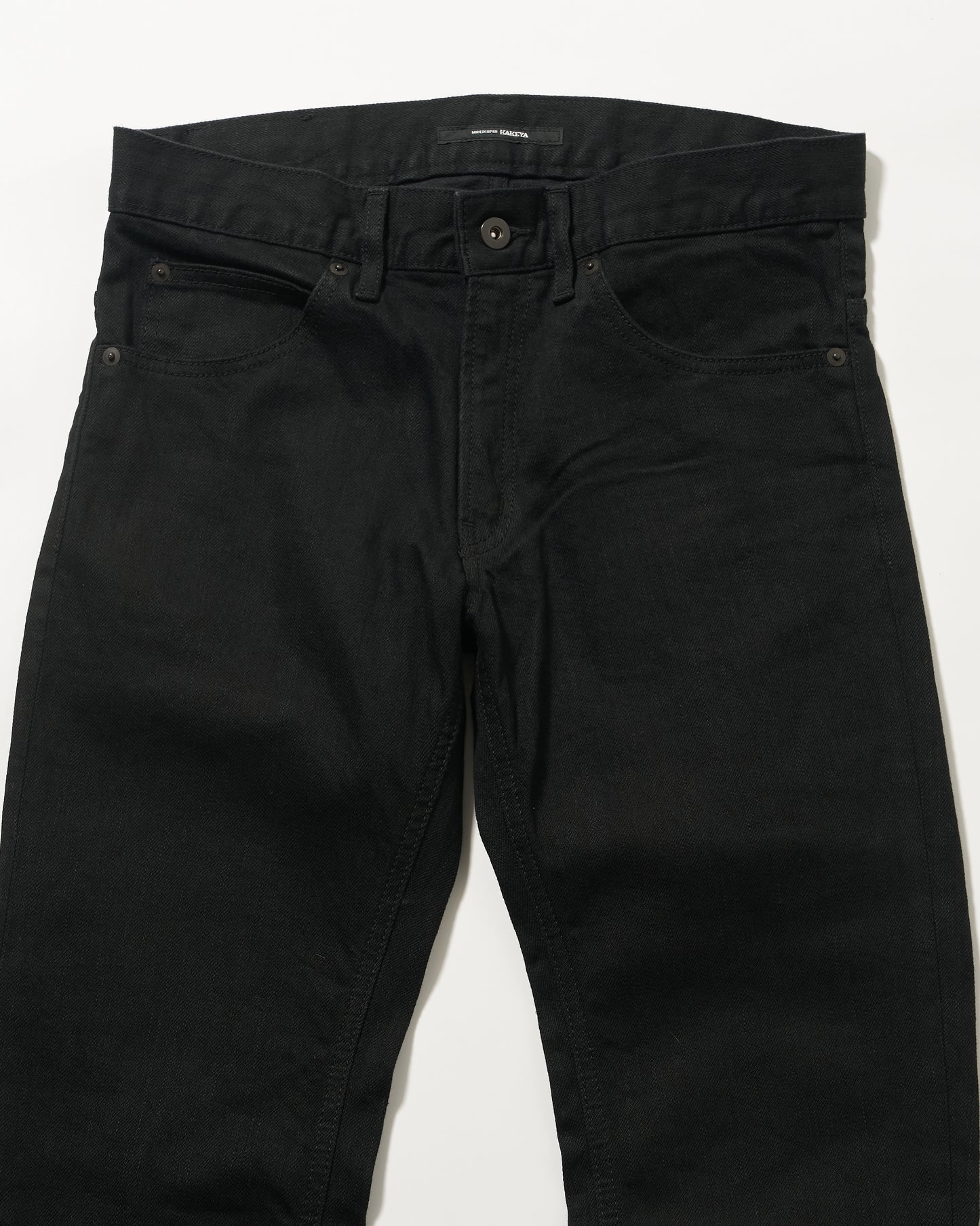 2nd (セカンドモデル) BLACK 12oz スリムストレート ストレッチジーンズ（ループレングス) ワンウォッシュ  jeans 日本製 岡山デニム Made in OKAYAMA