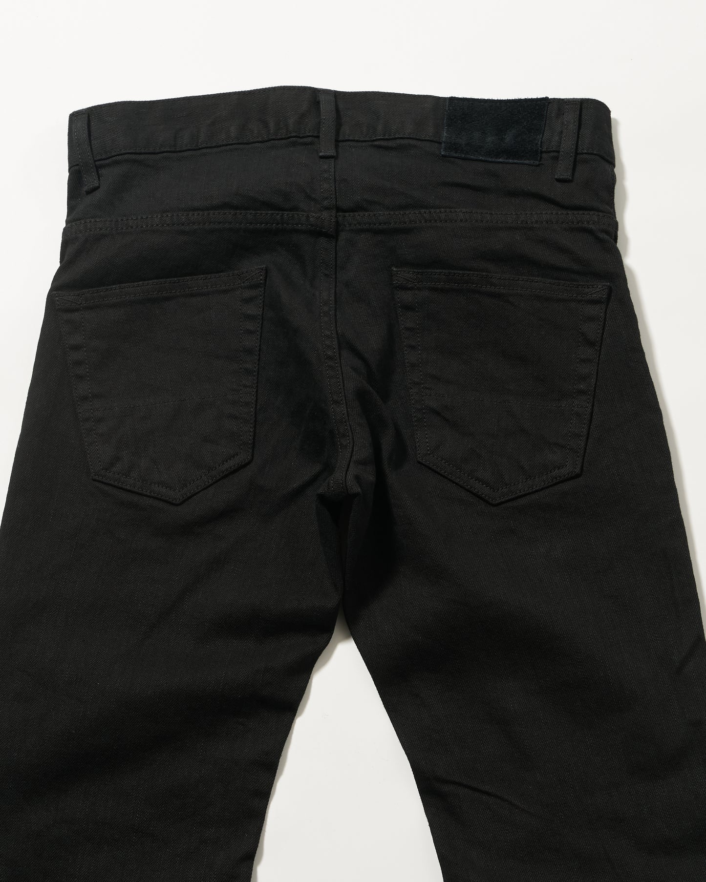 2nd (セカンドモデル) BLACK 12oz スリムストレート ストレッチジーンズ（ループレングス) ワンウォッシュ  jeans 日本製 岡山デニム Made in OKAYAMA
