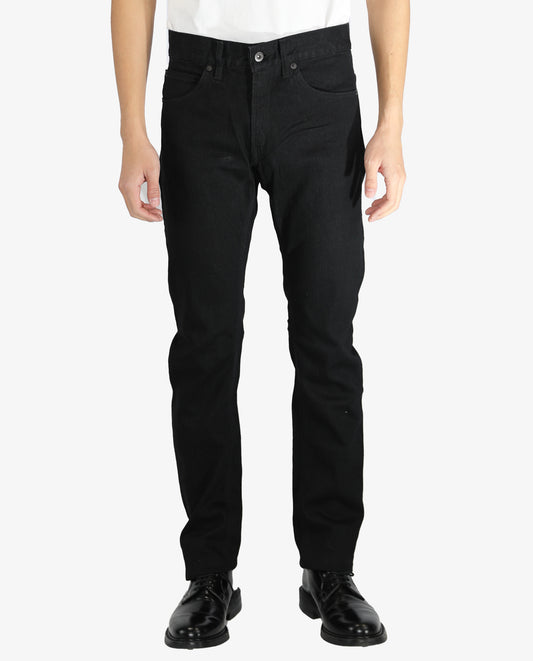2nd (セカンドモデル) BLACK 12oz スリムストレート ストレッチジーンズ（ループレングス) ワンウォッシュ  jeans 日本製 岡山デニム Made in OKAYAMA