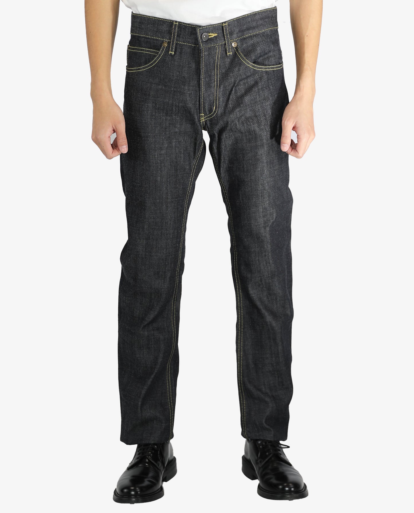 2nd (セカンドモデル) 14oz スリムストレートジーンズ（ループレングス) リジット(未洗い) デニム jeans 日本製 岡山デニム Made in OKAYAMA