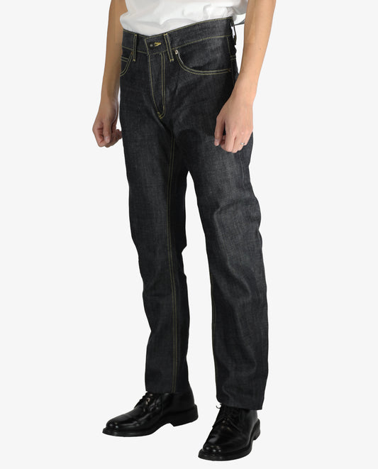 2nd (セカンドモデル) 14oz スリムストレートジーンズ（ループレングス) リジット(未洗い) デニム jeans 日本製 岡山デニム Made in OKAYAMA
