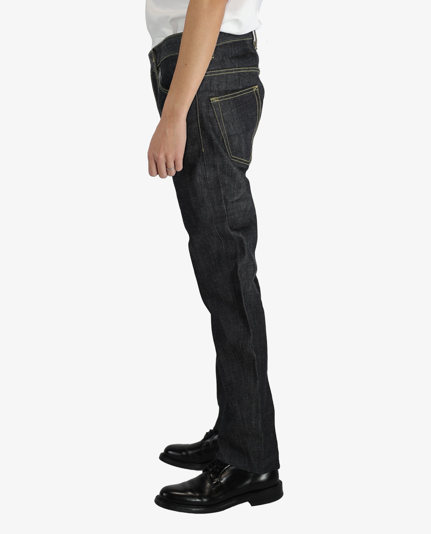 2nd (セカンドモデル) 14oz スリムストレートジーンズ（ループレングス) リジット(未洗い) デニム jeans 日本製 岡山デニム Made in OKAYAMA