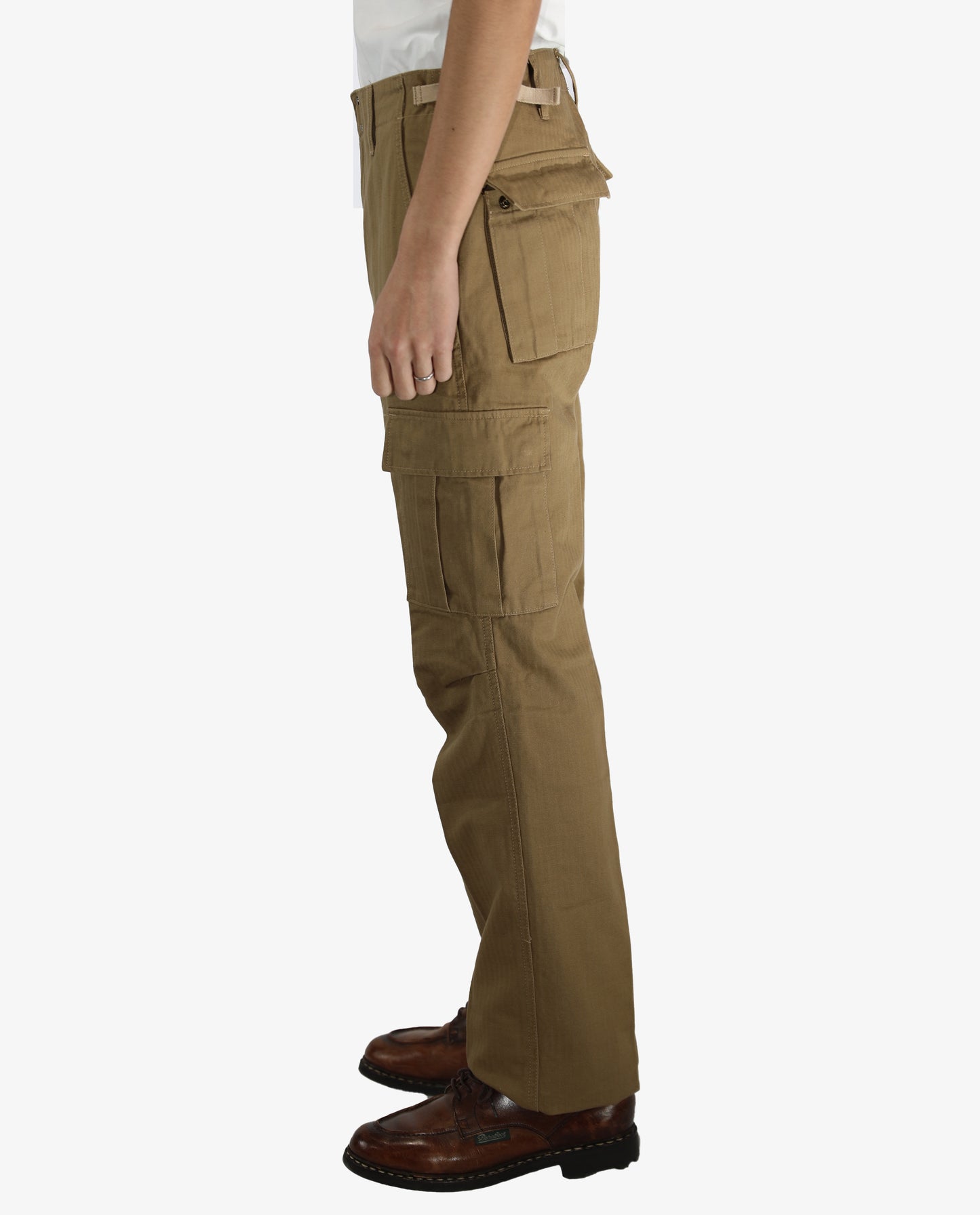 ヘリンボン カーゴパンツ 日本製 岡山デニム Made in OKAYAMA