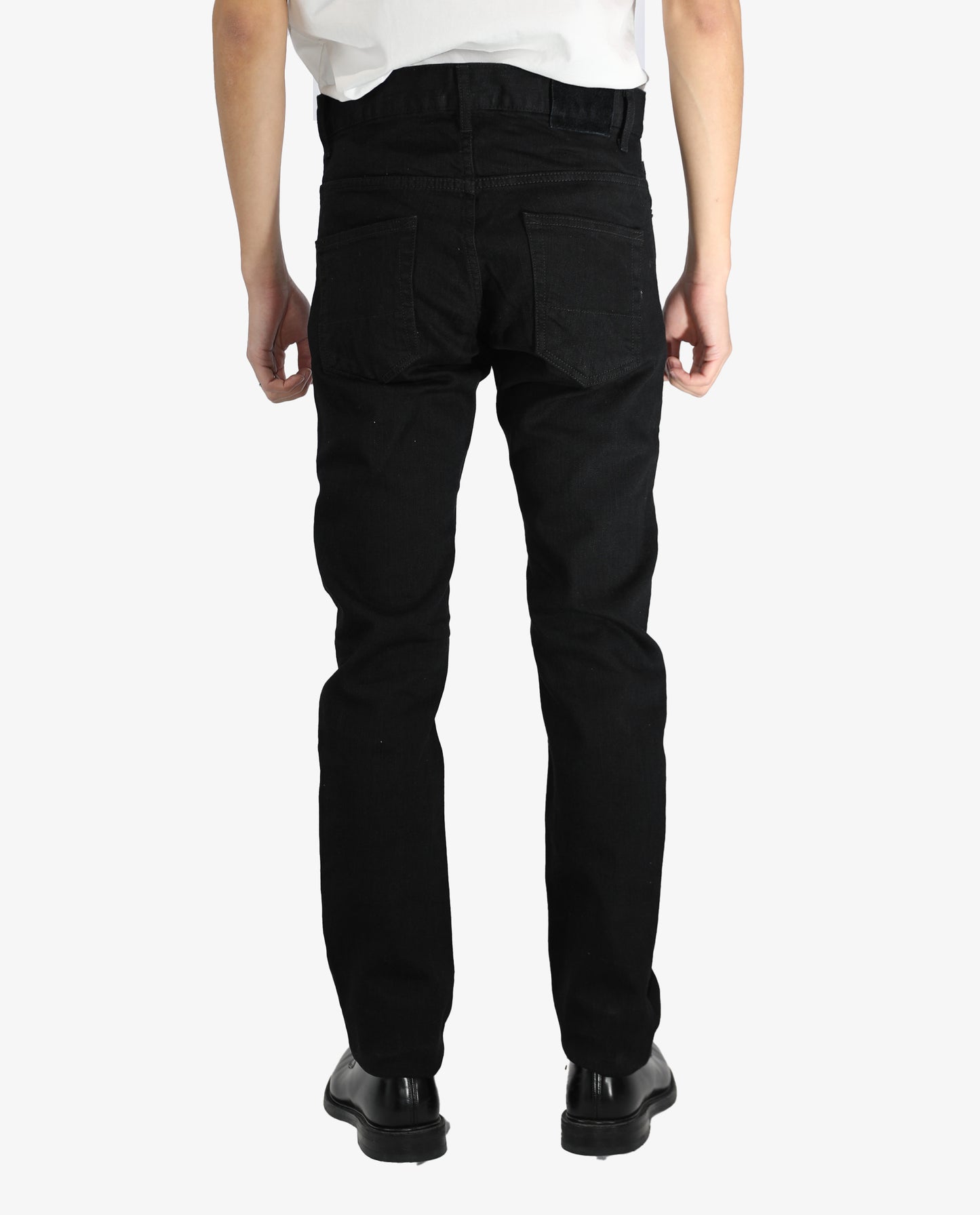 2nd (セカンドモデル) BLACK 12oz スリムストレート ストレッチジーンズ（ループレングス) ワンウォッシュ  jeans 日本製 岡山デニム Made in OKAYAMA