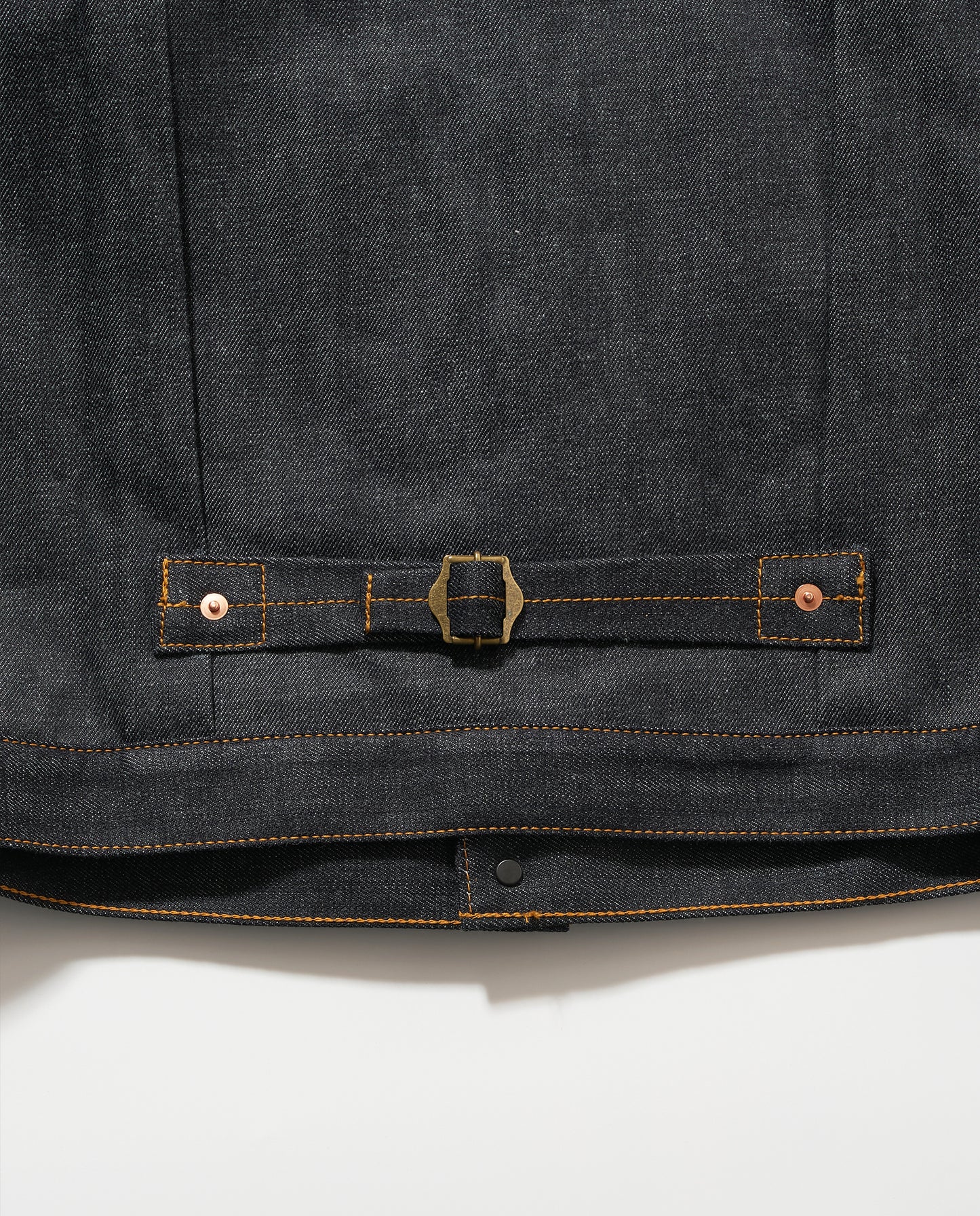 【予約販売】KJ8001 type1 Denim  jacket Orange stitch デニムジャケット トラッカージャケット イエローステッチ  日本製 岡山デニム Made in OKAYAMA