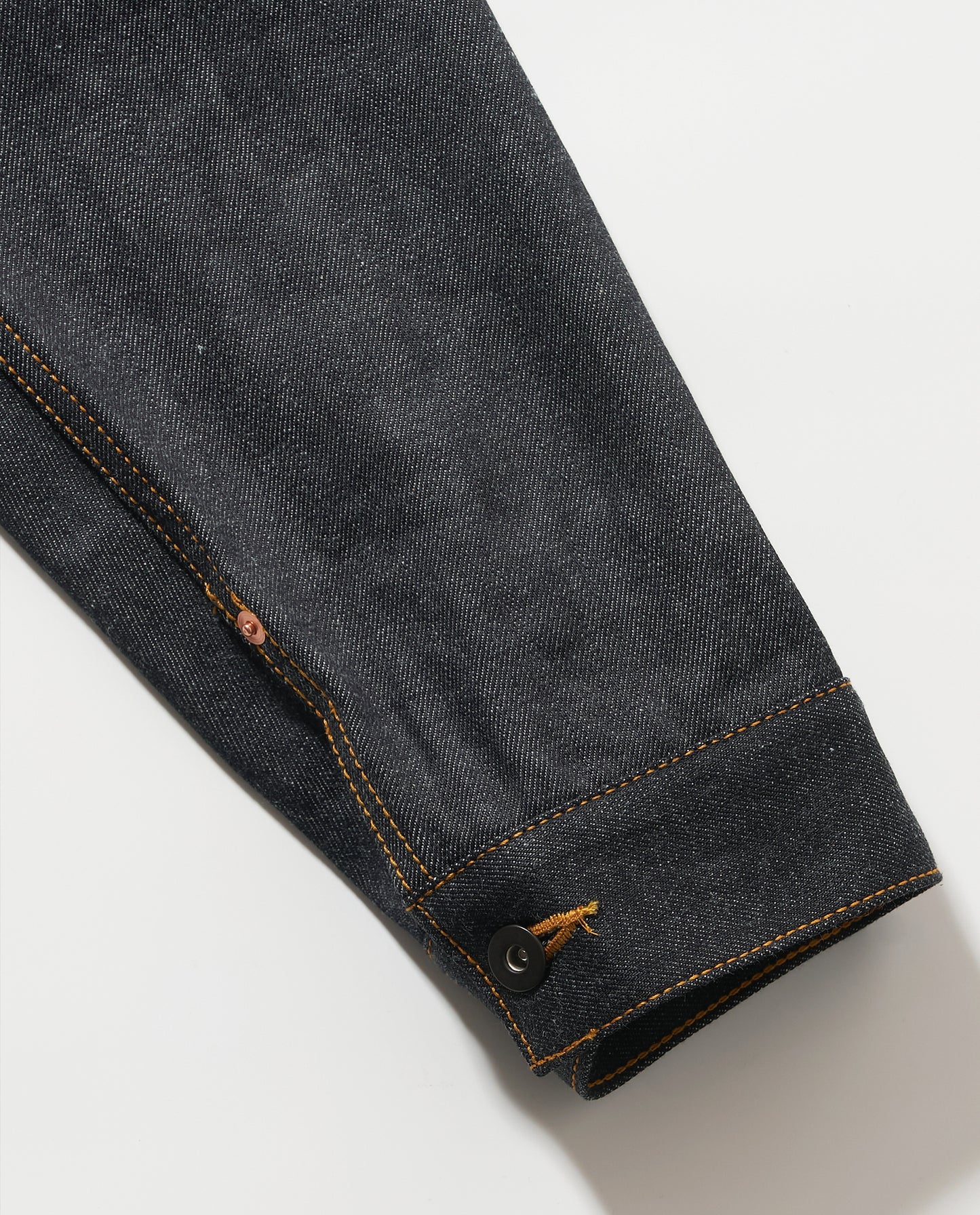 【予約販売】KJ8001 type1 Denim  jacket Orange stitch デニムジャケット トラッカージャケット イエローステッチ  日本製 岡山デニム Made in OKAYAMA