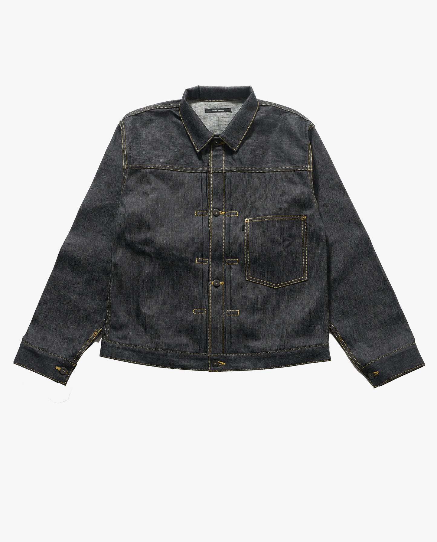 【予約販売】KJ8001 type1 Denim  jacket yellow stitch デニムジャケット トラッカージャケット イエローステッチ 日本製 岡山デニム Made in OKAYAMA