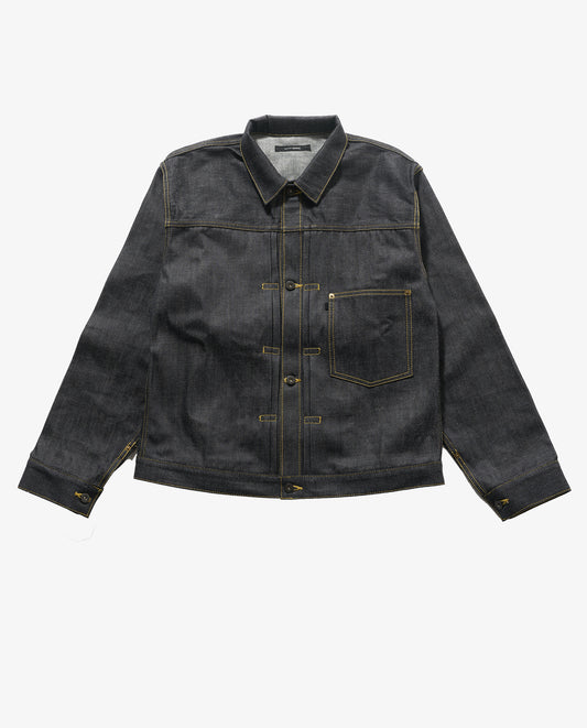 【予約販売】KJ8001 type1 Denim  jacket yellow stitch デニムジャケット トラッカージャケット イエローステッチ 日本製 岡山デニム Made in OKAYAMA