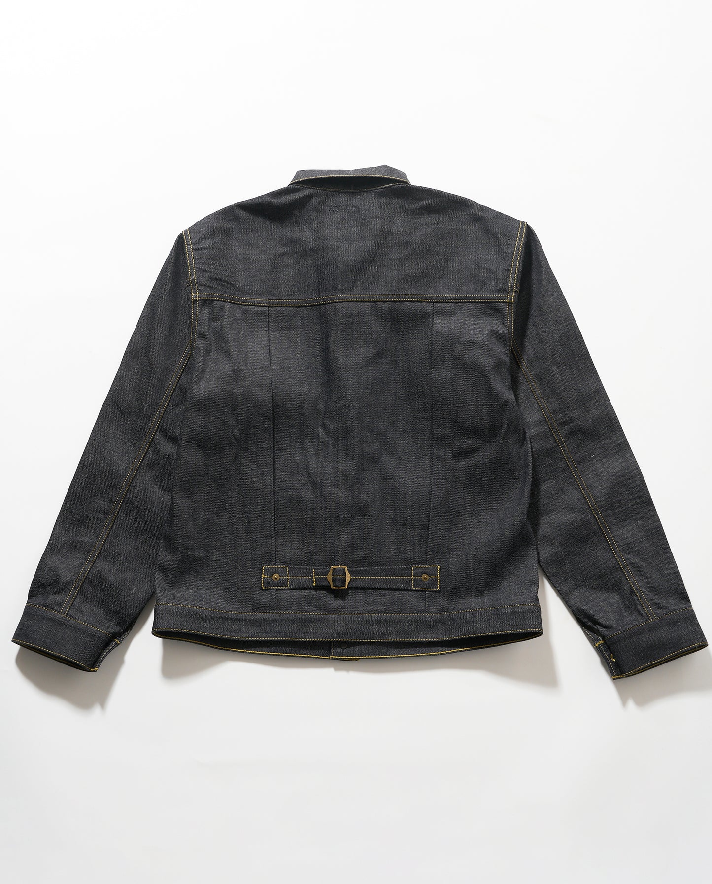 【予約販売】KJ8001 type1 Denim  jacket yellow stitch デニムジャケット トラッカージャケット イエローステッチ 日本製 岡山デニム Made in OKAYAMA