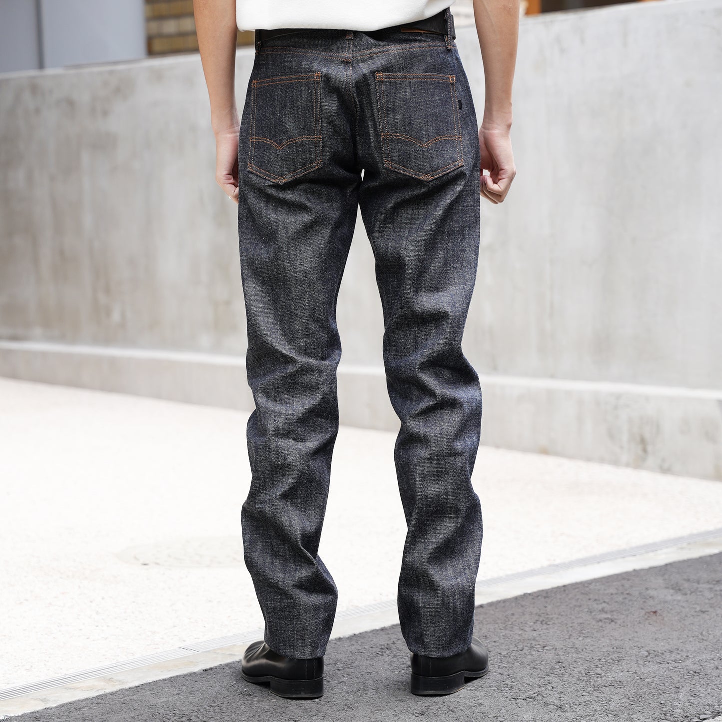 802  Slim Straight  denim 14oz   (Non Wash) Made in Japan (KJ-302)  Puro スリムストレート   jeans 日本製 岡山デニム