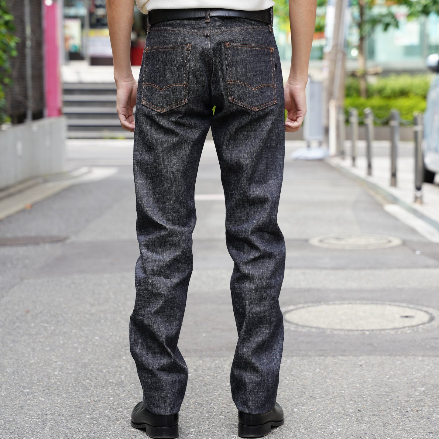 802  Slim Straight  denim 14oz   (Non Wash) Made in Japan (KJ-302)  Puro スリムストレート   jeans 日本製 岡山デニム