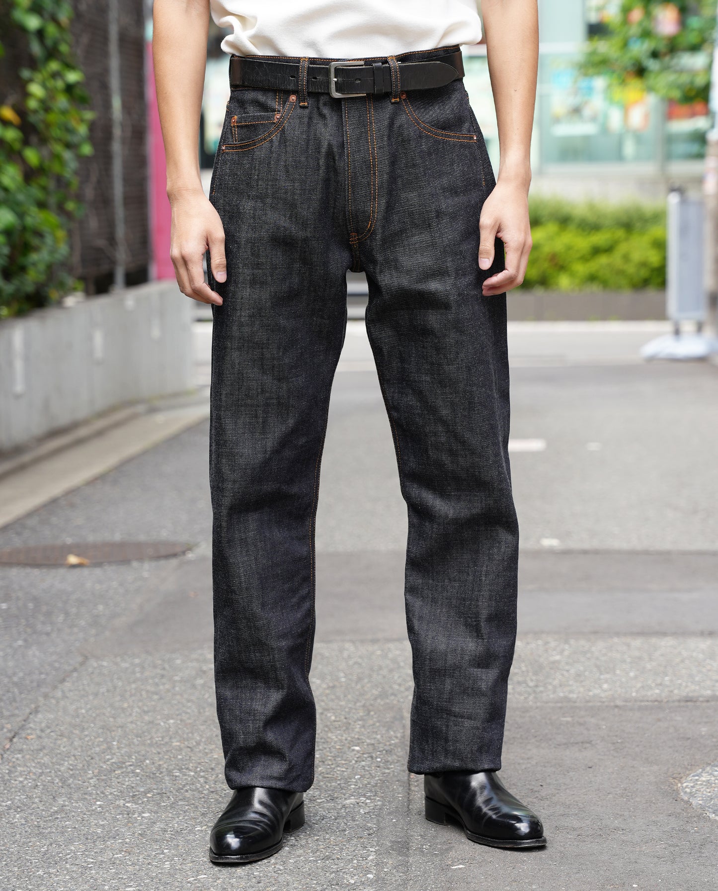 【予約販売】801 Classic Straight 14oz  (Non Wash) Made in Japan (KJ-101W) ストレート   jeans 日本製 岡山デニム