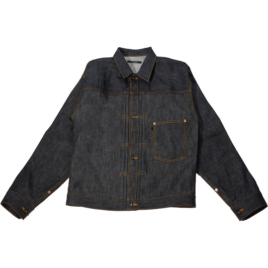 KJ8001 type1 Denim  jacket Orange stitch デニムジャケット トラッカージャケット 日本製 岡山デニム Made in OKAYAMA